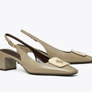 Tory Burch Tan Slingback Heels